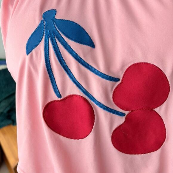 Kate Spade Cherry Toss Scoopneck One-piece Swimsuit - Size Small $128 - Picture 5 of 8